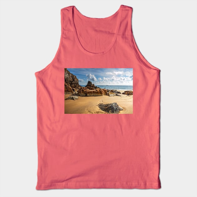 Barafundle Bay Beach Rocks, Pembrokeshire, Wales Tank Top by tommysphotos